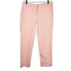 Ann Taylor Devin Fit Blush Pink Dune Tweed Pants 4